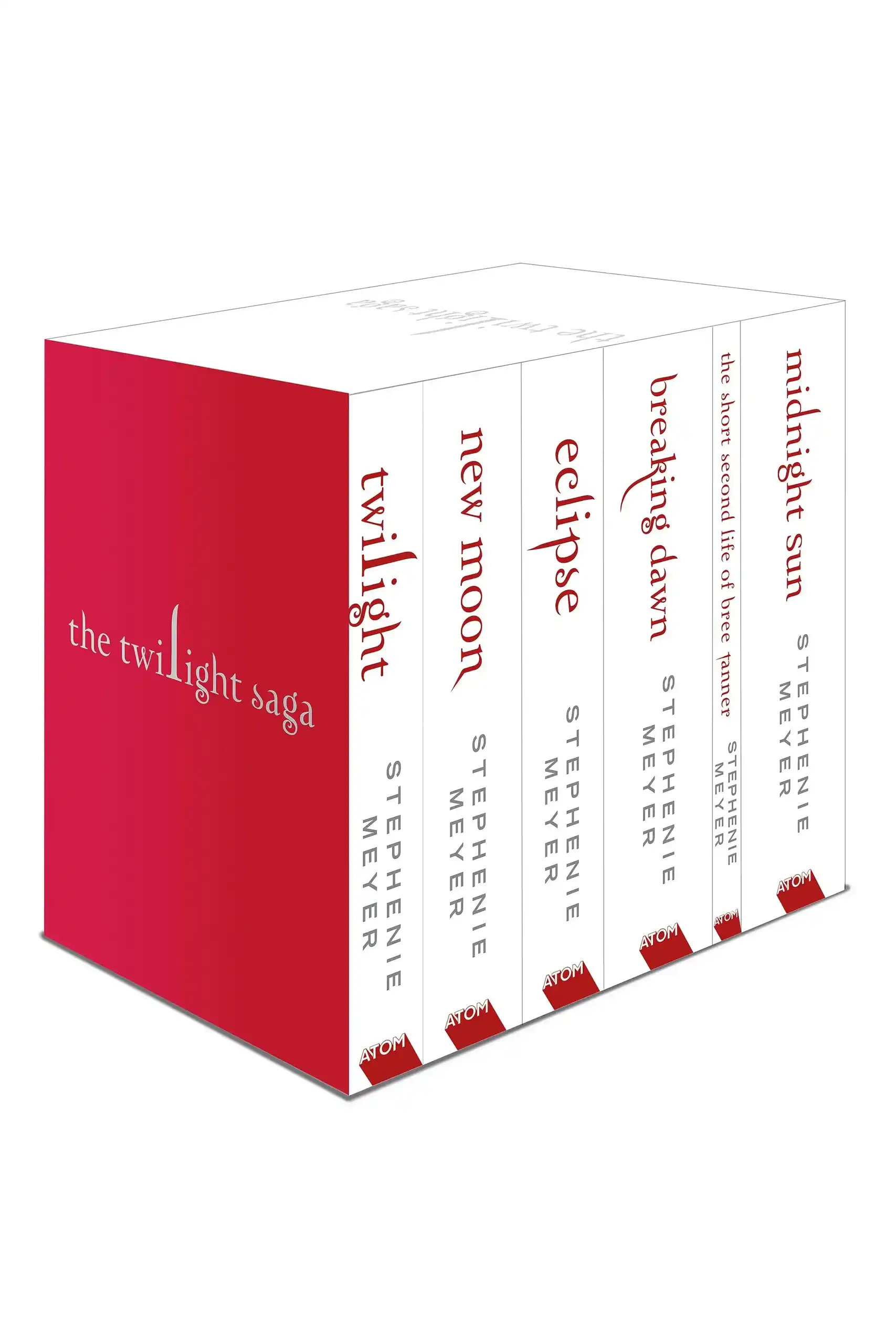 Twilight Saga 6 Book Box Set: White Edition by Stephenie Meyer (Paperback)