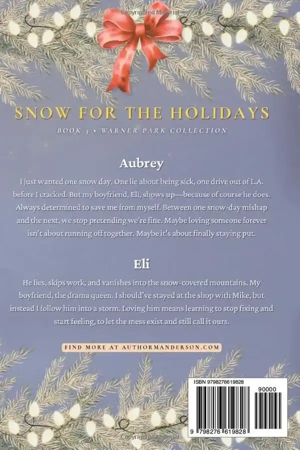 Snow for the Holidays by M. Anderson (Paperback) - Image 2