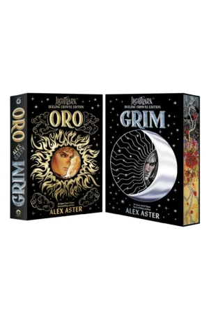 Grim and Oro: Dueling Crowns Sprayed Edge Edition by Alex Aster (Hardback)