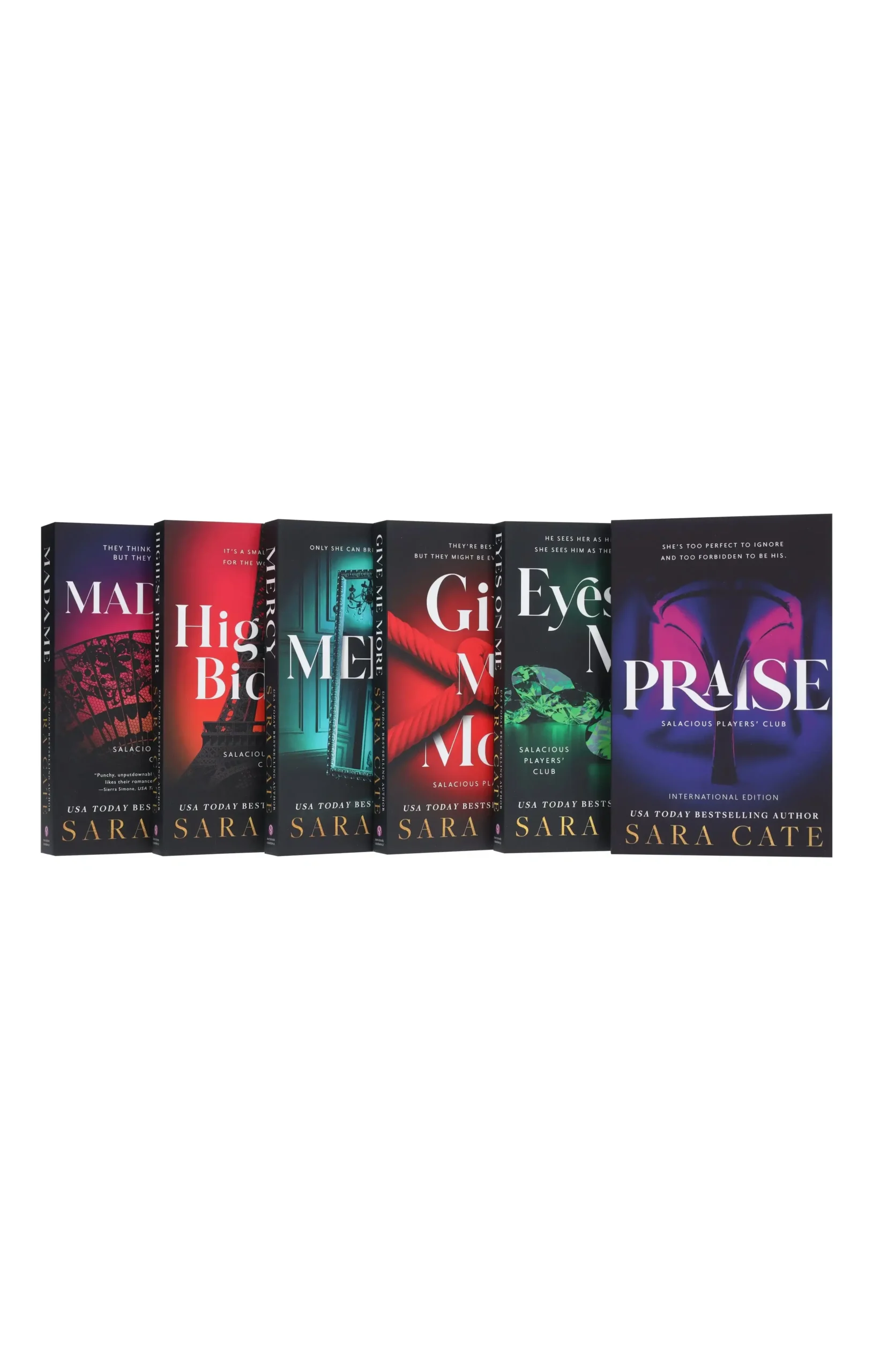 Salacious Players Club Series 6 Books Collection Set by Sara Cate (Paperback)