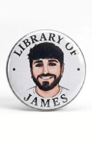Library of James - White Logo Badge