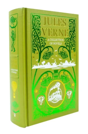 A Collection of Jules Verne Novels: Deluxe Leather Bound Gold Sprayed Edge Edition by Jules Verne (Hardback)
