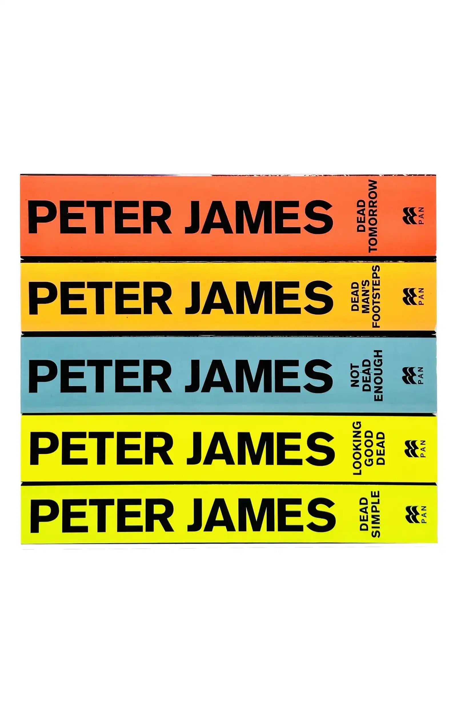 Roy Grace Series Books 1-5 Collection Set (Dead Simple, Looking Good Dead, Not Dead Enough, Dead Man's Footsteps, Dead Tomorrow) by Peter James (Paperback)