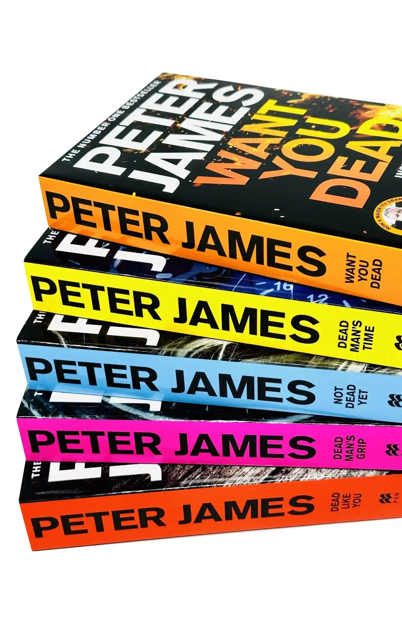 Roy Grace Series Books 6-10 Collection Box Set (Dead Like You, Dead Man's Grip, Not Dead Yet, Dead Man's Time & Want You Dead) by Peter James (Paperback)