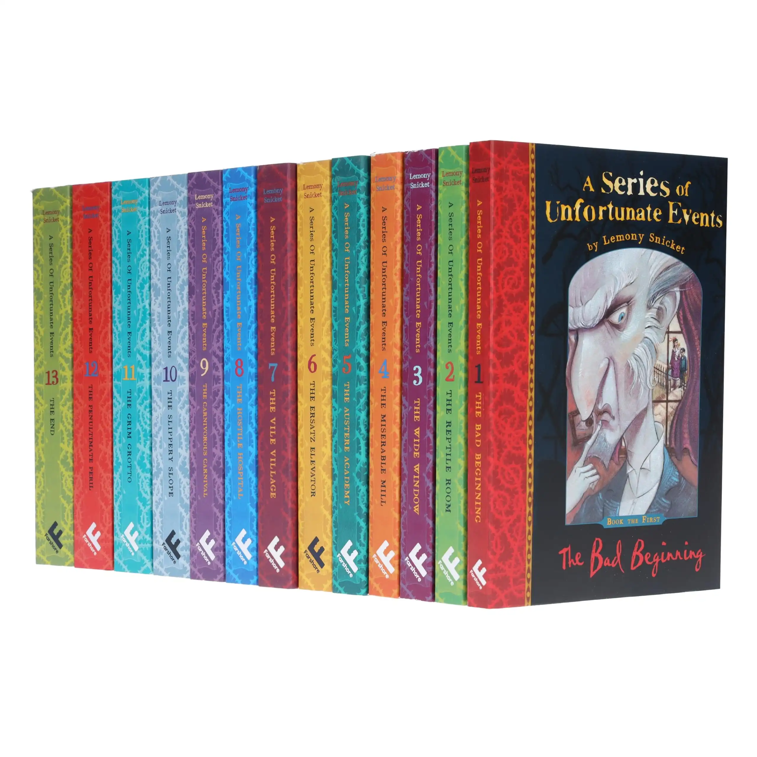 A Series of Unfortunate Events: Complete 13 Books Collection Set by Lemony Snicket (Paperback)