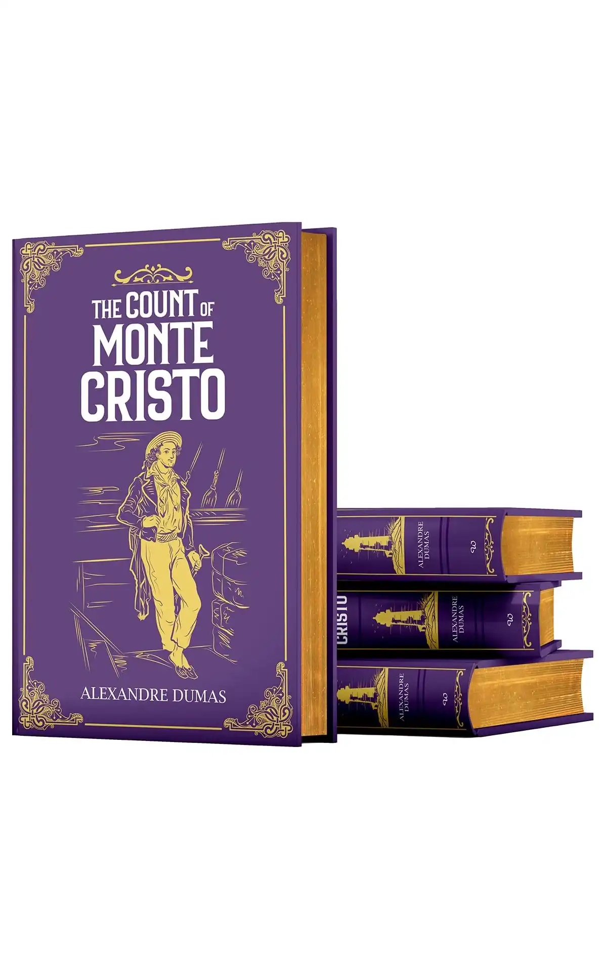 The Count of Monte Cristo: Wilco Deluxe Gold Sprayed Edge Edition by Alexandre Dumas (Hardback)