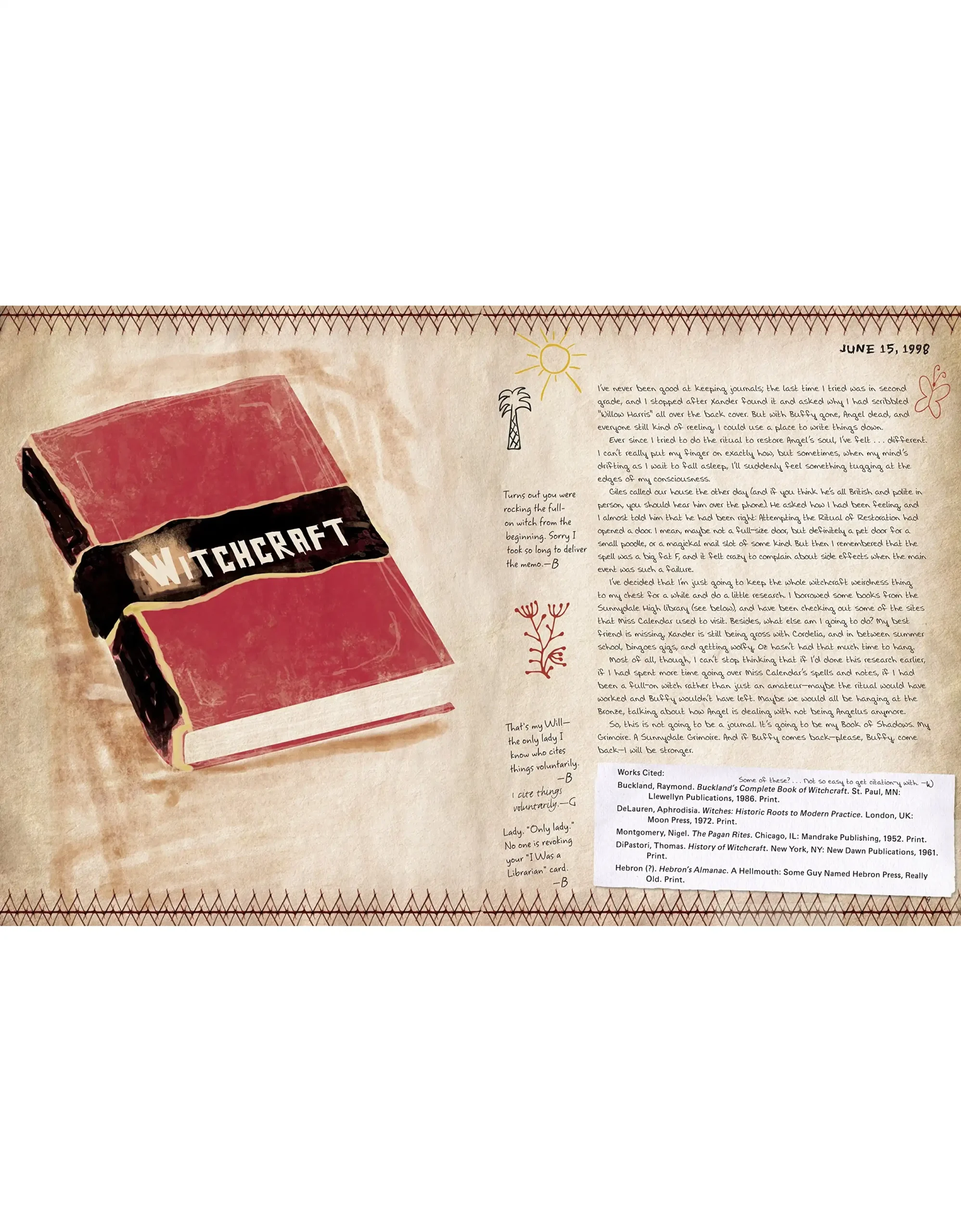 Buffy the Vampire Slayer: The Official Grimoire A Magickal History of Sunnydale by Andrea Robinson (Hardback)