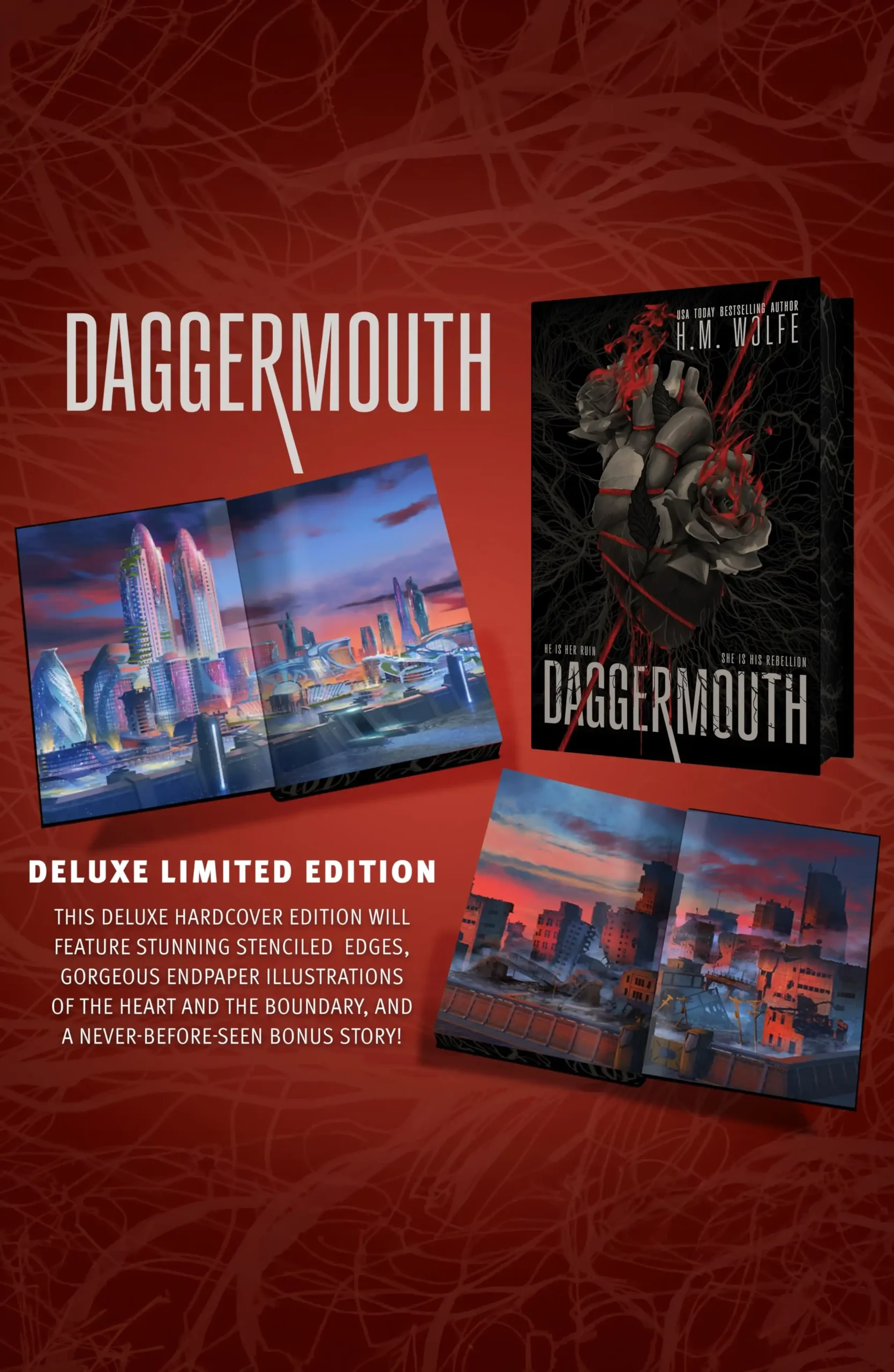 Daggermouth: Deluxe Sprayed Edge Edition US Import by H.M. Wolfe (Hardback)