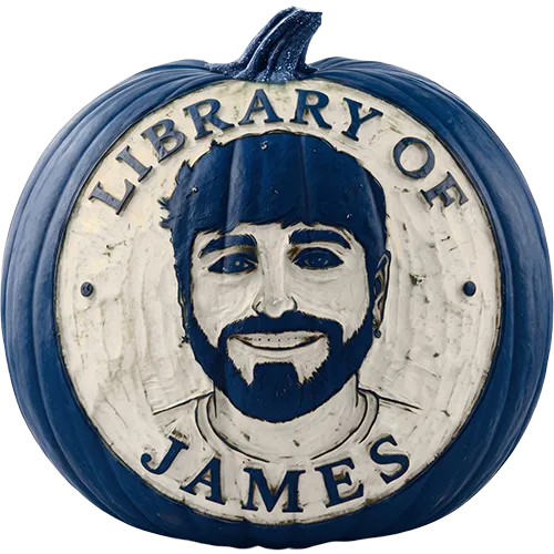 Library of James Logo Blue Pumpkin